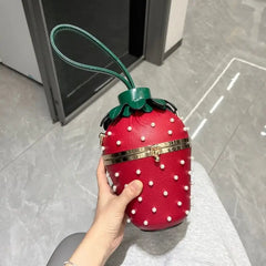 Strawberry Crossbody Chain Shoulder Handbag