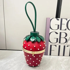 Strawberry Crossbody Chain Shoulder Handbag