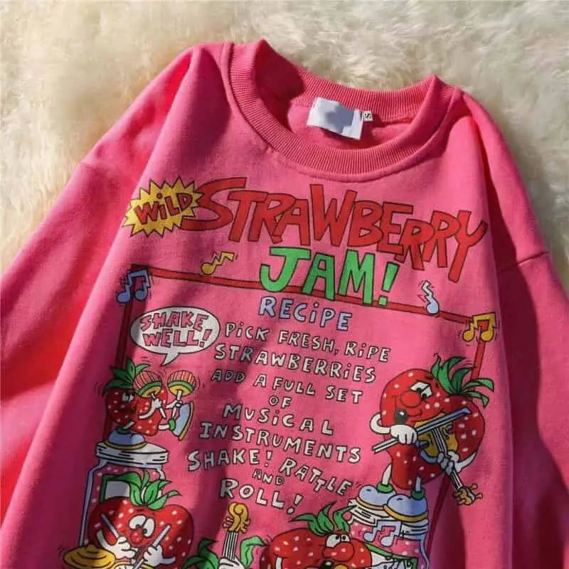 Strawberry Jam Recipe Sweatshirt