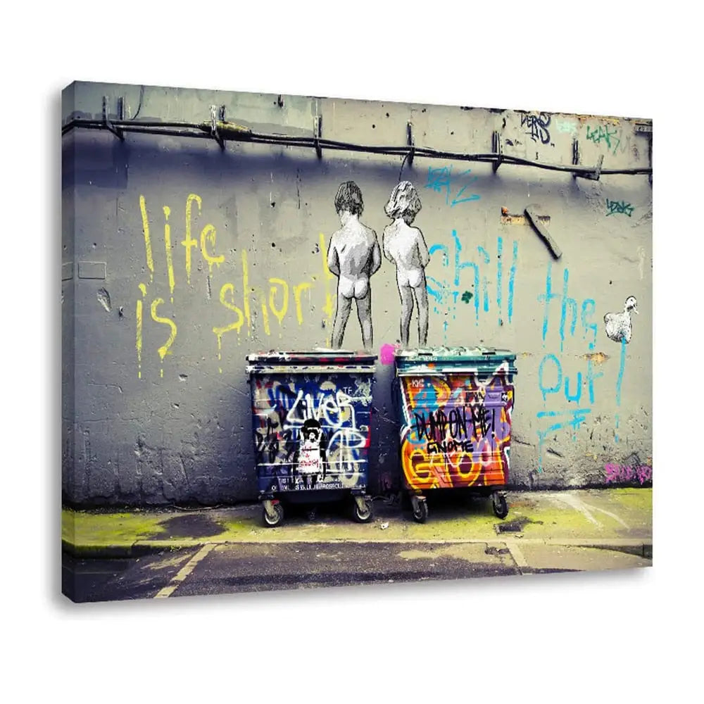 Street Children Banksy Canvas - NO FRAME / 20x30cm