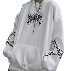 Street Spine Grunge Hoodie