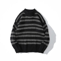 Striped Oversized Knitted Sweater