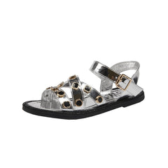 Style Casual Flat Roman Sandals - Silver / 37 - Shoes