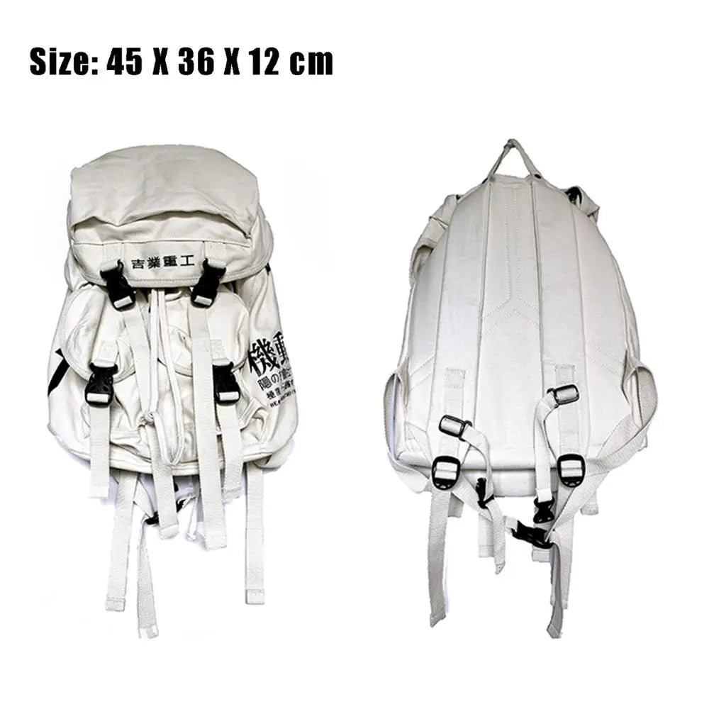 Stylish Design Backpack for School Travel and Sports White