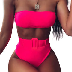 Stylish High Waist Bikini Set