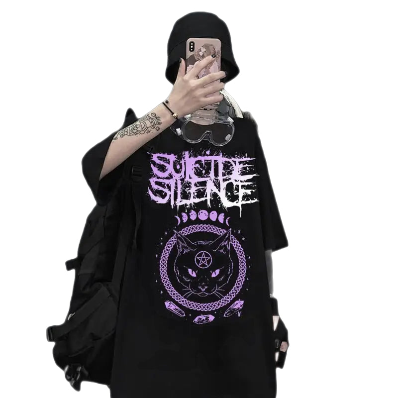 Suicide Silence Cat T-Shirt Short Sleeve