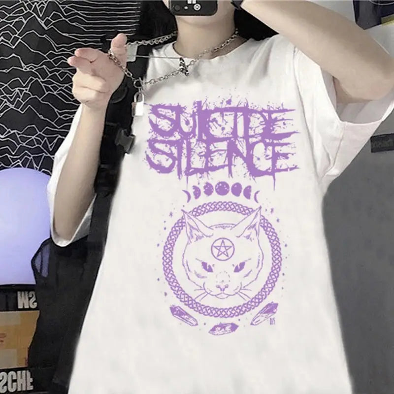 Suicide Silence Cat T-Shirt Short Sleeve