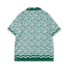 Summer Hawaiian Beach Digital Print Abstract Shirt Set