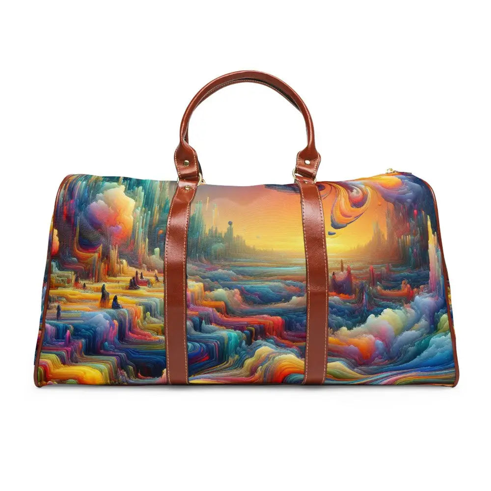 Surreal Voyager Waterproof Travel Bag with Psychedelic