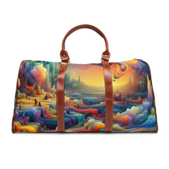 Surreal Voyager Waterproof Travel Bag with Psychedelic