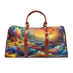 Surreal Voyager Waterproof Travel Bag with Psychedelic