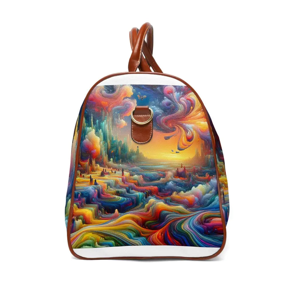 Surreal Voyager Waterproof Travel Bag with Psychedelic
