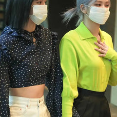 Sweater Vibrant Neon Color with Green Lantern Sleeve