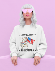 Cat Ladies For Kamala Long Sleeve O Neck Sweatshirt