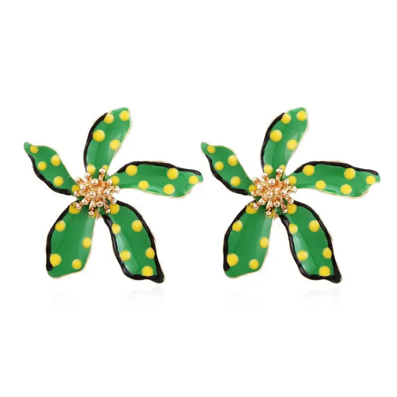 Sweet Big Flower Stud Earrings