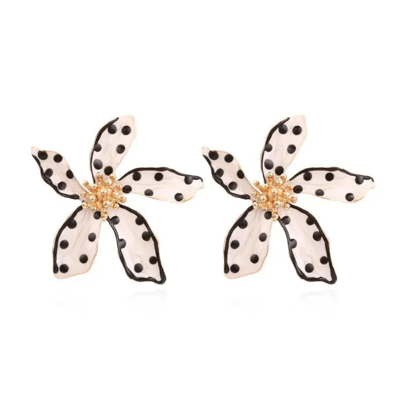 Sweet Big Flower Stud Earrings