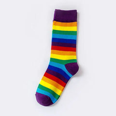 Sweet Candy Color Socks - Purple / Size Suit For 35-40