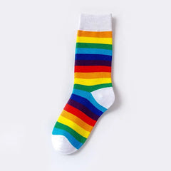 Sweet Candy Color Socks - White / Size Suit For 35-40