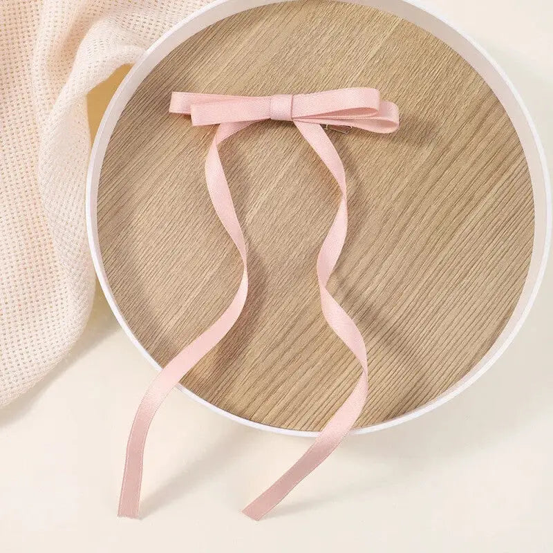 Sweet Candy Ribbon Tassel Bowknot Hairpins - Ligth Pink / 2