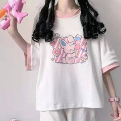 Sweet Rabbit Kawaii Oversize T-Shirt