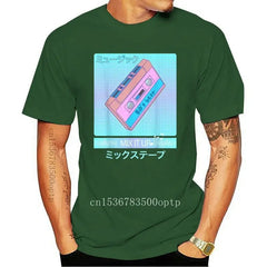 T-Shirt Japanese Aesthetic Vaporwave Mix Tape Design