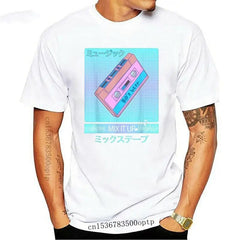 T-Shirt Japanese Aesthetic Vaporwave Mix Tape Design