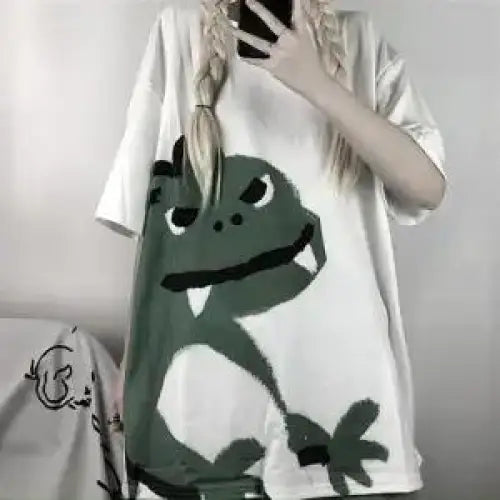 T Shirt Japanese Harajuku Monster Loose Oversized Style