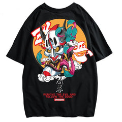 T-Shirt Octopus Art in Best Japanese Style Wave Design