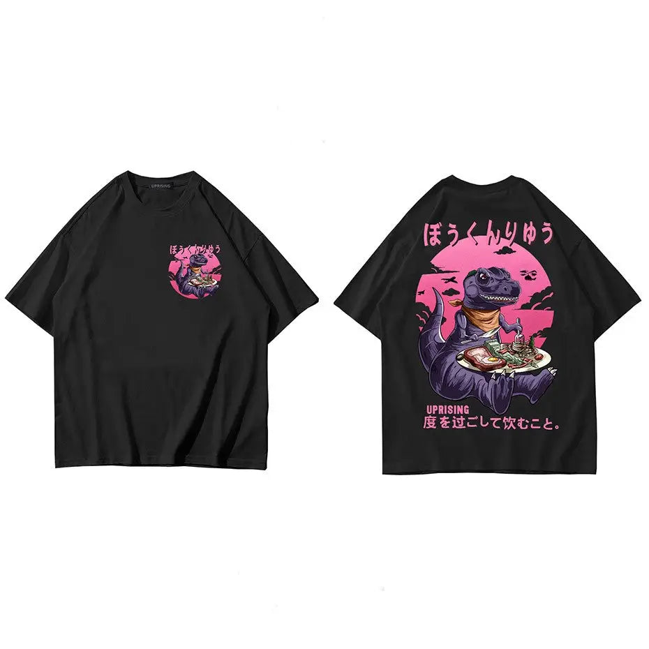 T-Shirt Traditional Japanese Wave Best Style Design black