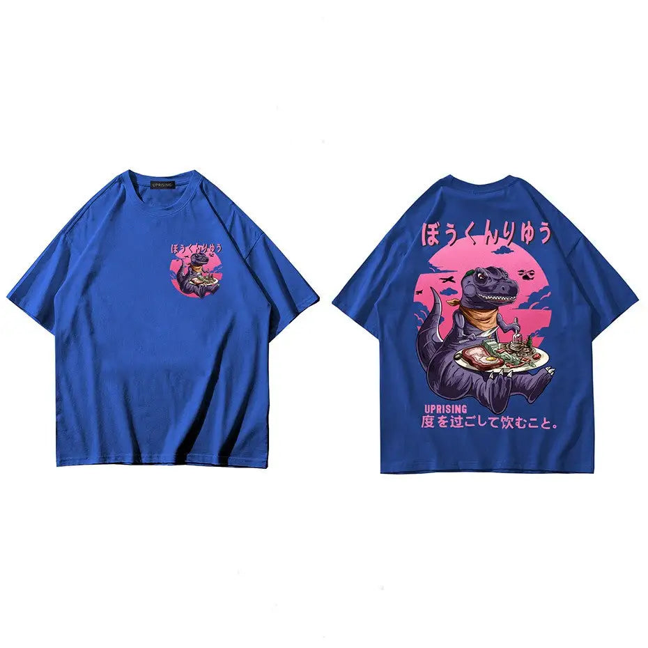 T-Shirt Traditional Japanese Wave Best Style Design blue / M
