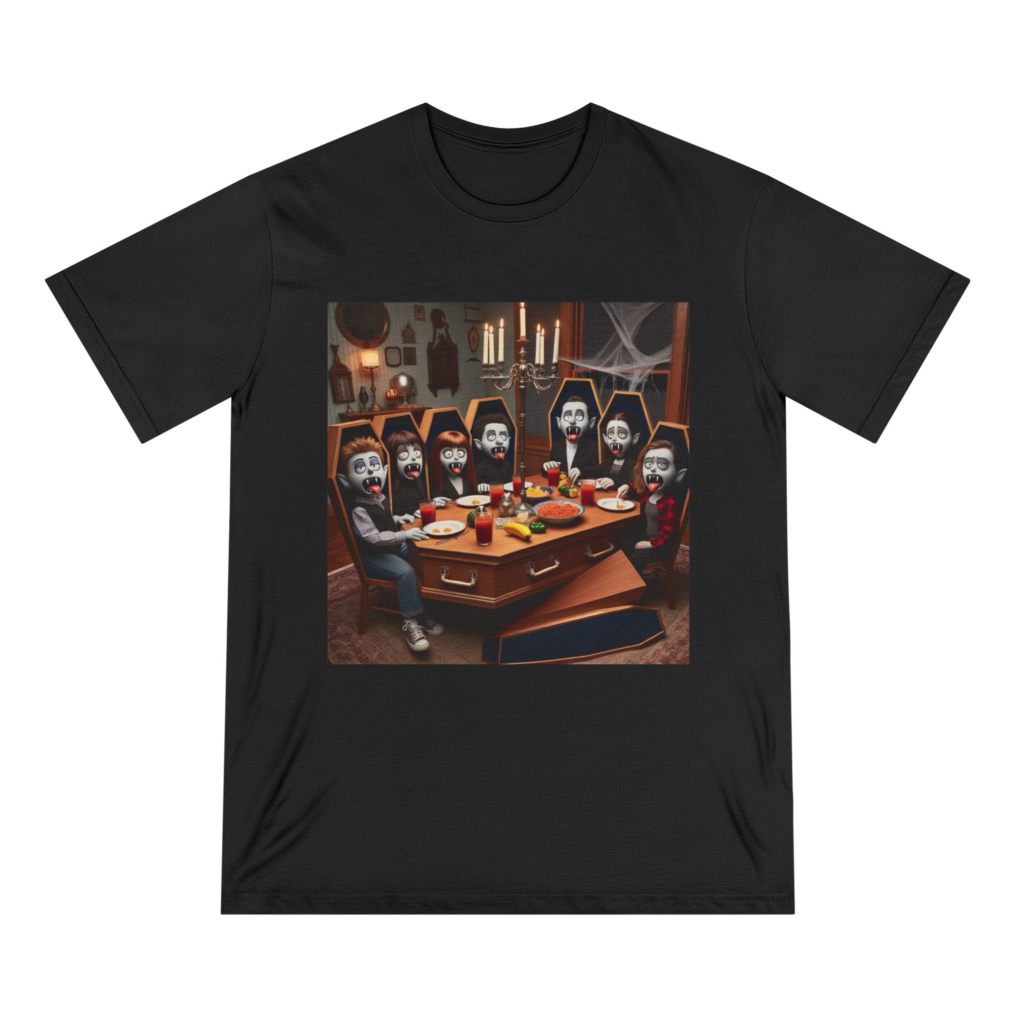 T-Shirt Vampire Family Dinner Aesthetic Clothing Black / XS
