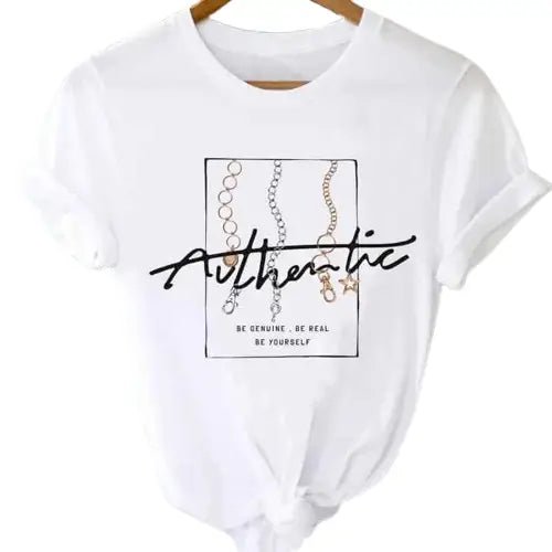 T-shirts Tops With Short Sleeve Cartoon Prints