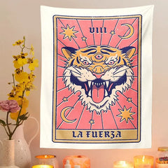 Tarot Tapestry Sun Moon Tiger Tapestry Wall