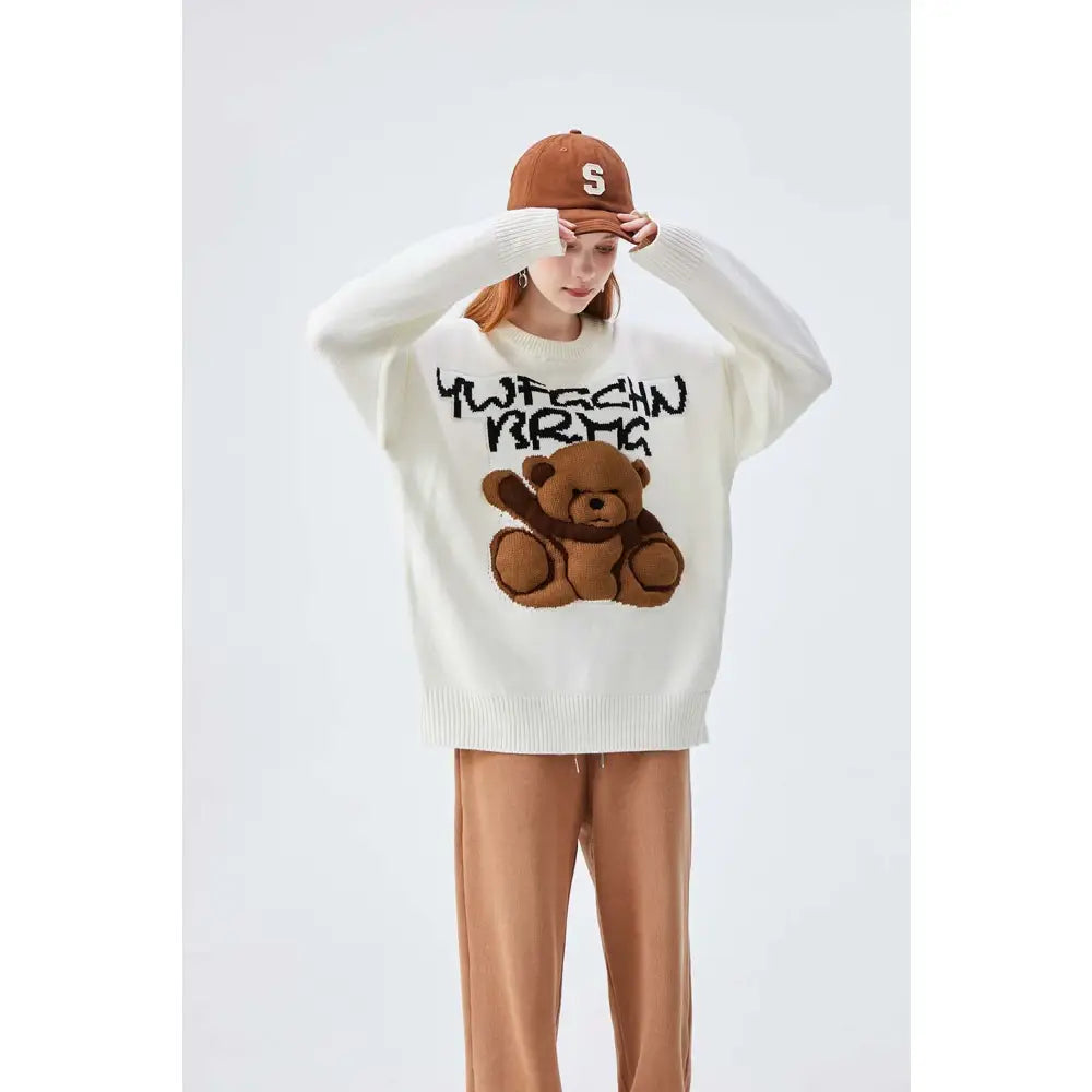 Teddy Bear Long Sleeve Sweater