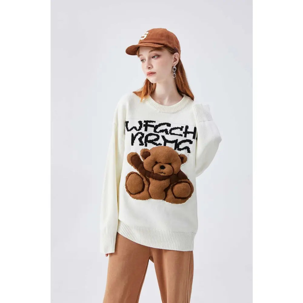 Teddy Bear Long Sleeve Sweater