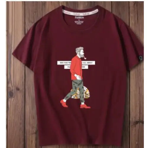 That Urban Hipster T-shirt - Wine red / S - T-shirts