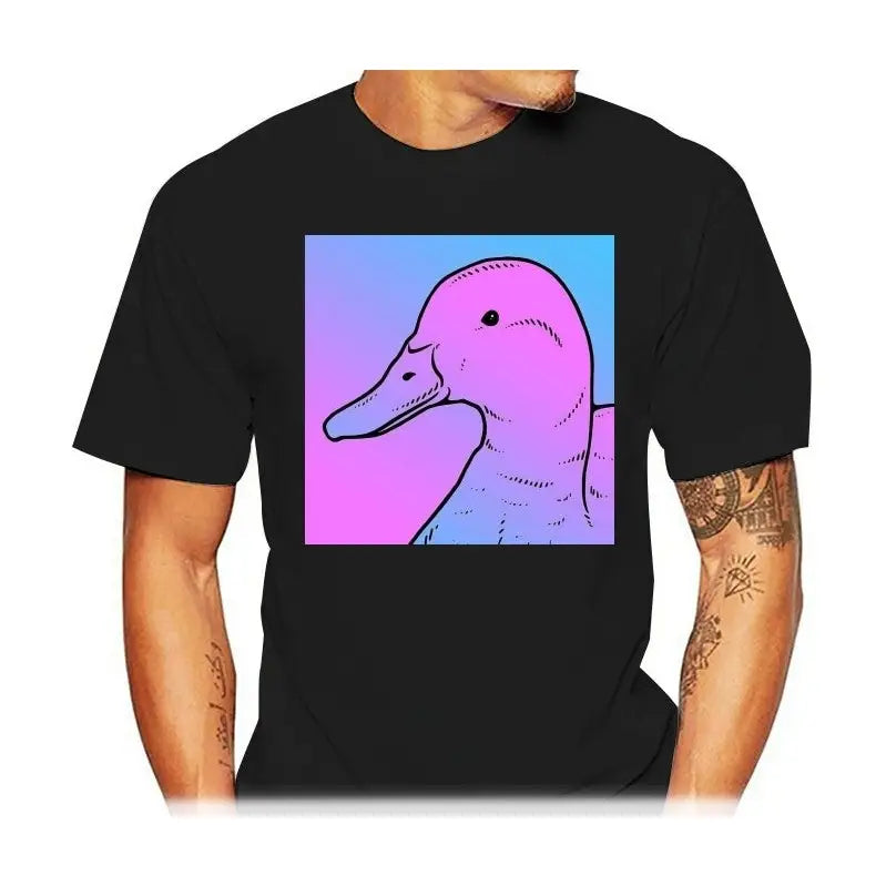 The Duck Aesthetic Men T-Shirt - Black / S