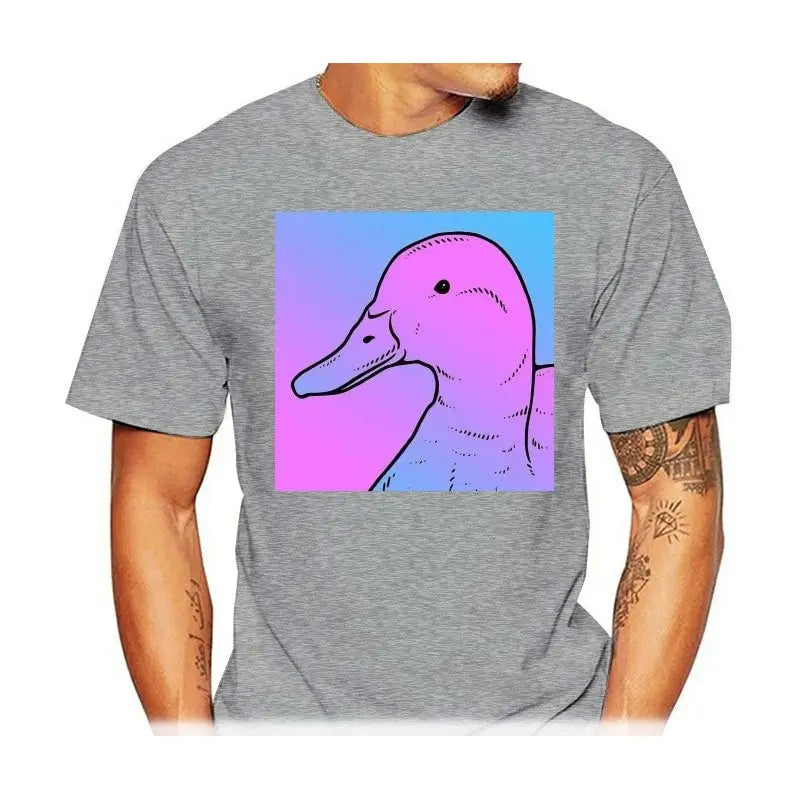 The Duck Aesthetic Men T-Shirt - Gray / S