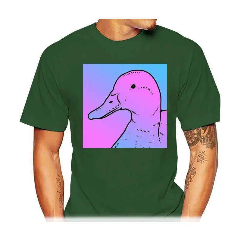 The Duck Aesthetic Men T-Shirt - Green / S