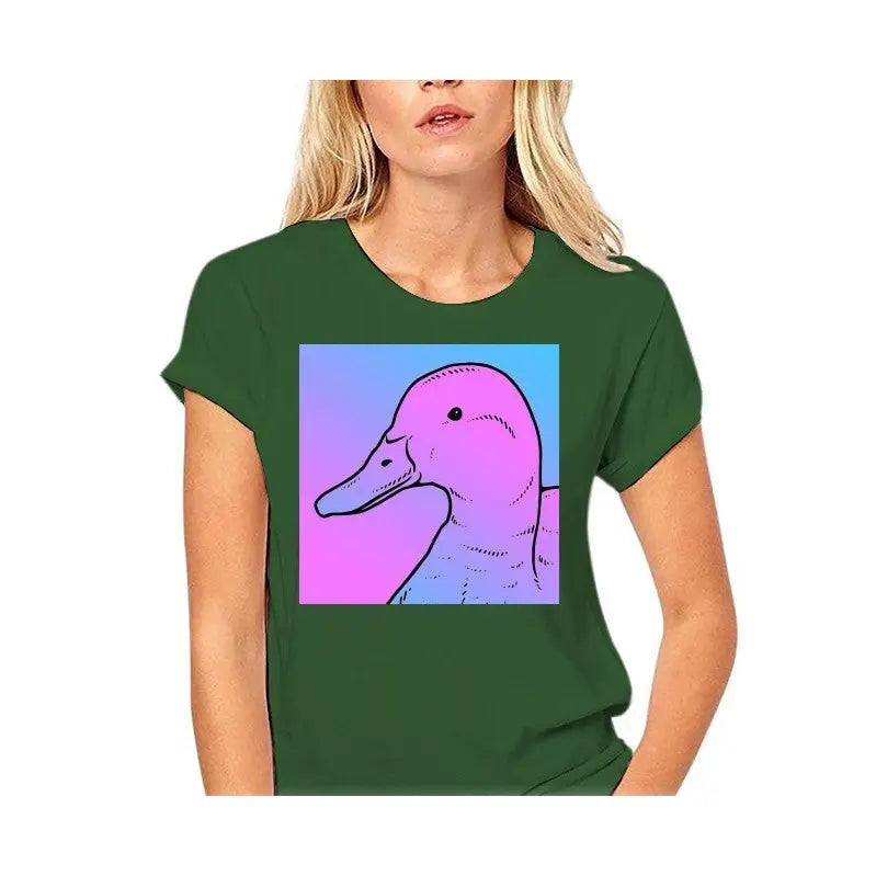 The Duck Vaporwave Women T-Shirt