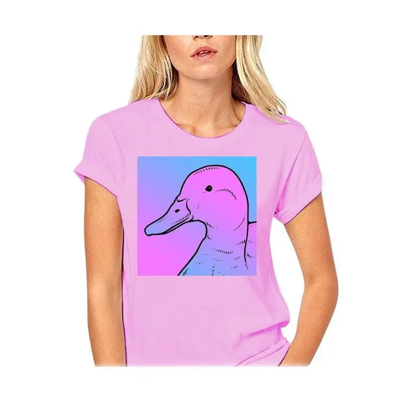 The Duck Vaporwave Women T-Shirt