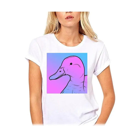 The Duck Vaporwave Women T-Shirt