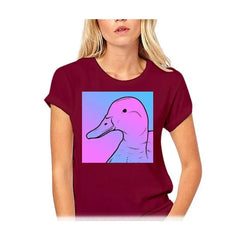 The Duck Vaporwave Women T-Shirt