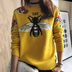 ’The Fly and The Rose’ Knitted Sweater