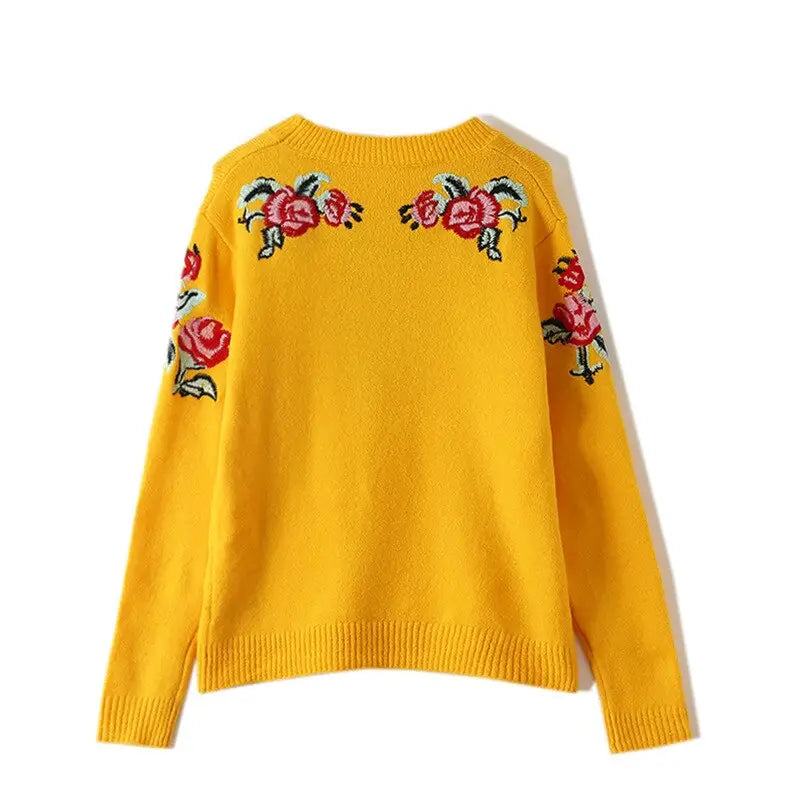 ’The Fly and The Rose’ Knitted Sweater