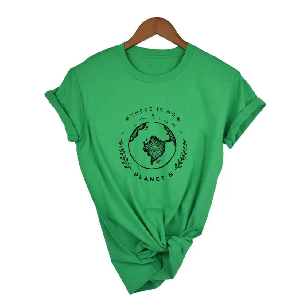 There Is No Planet B T-Shirt - Green / S