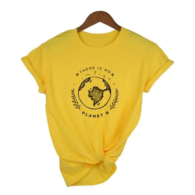 There Is No Planet B T-Shirt - Yellow / S