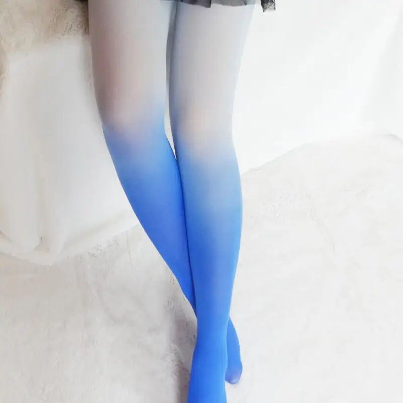 Gradient Hose Tights Gradient Opaque Seamless Stockings - UrbanWearOutsiders