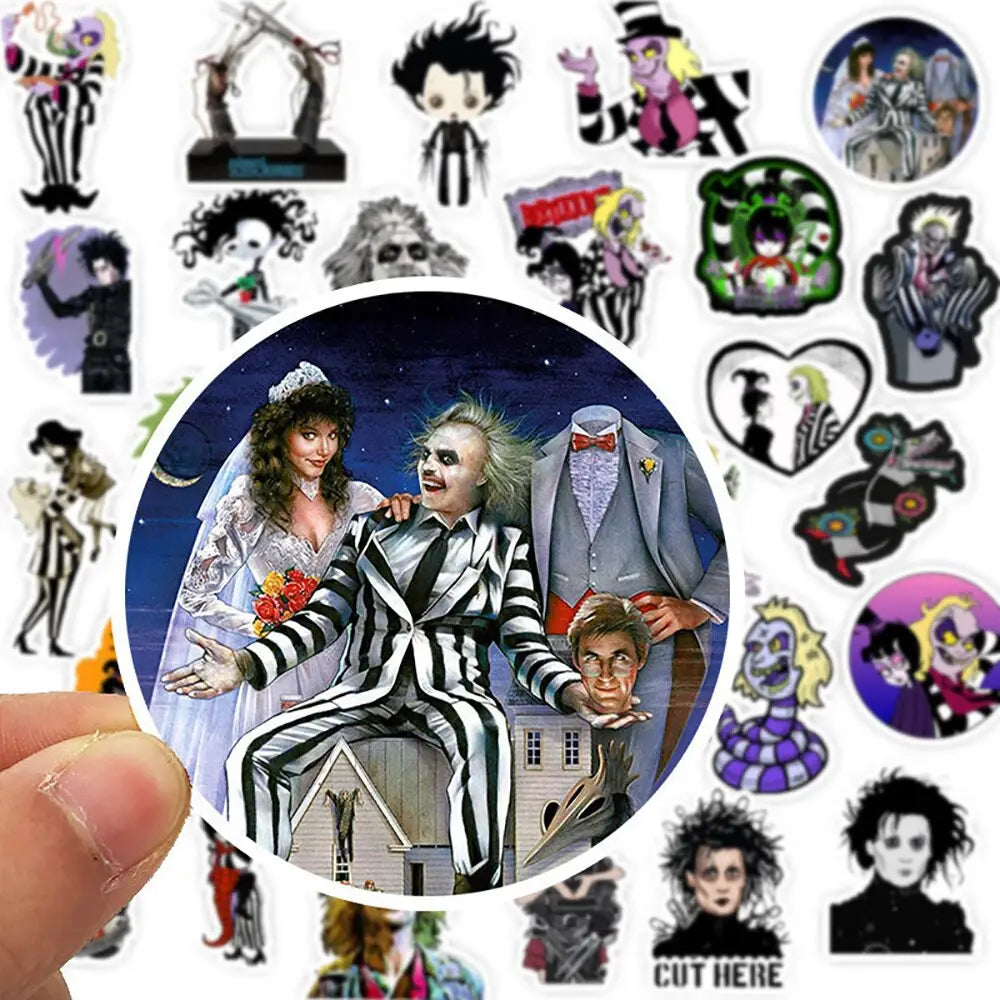 Tim Burton Classic Movie Stickers 50PCS Waterproof Stickers