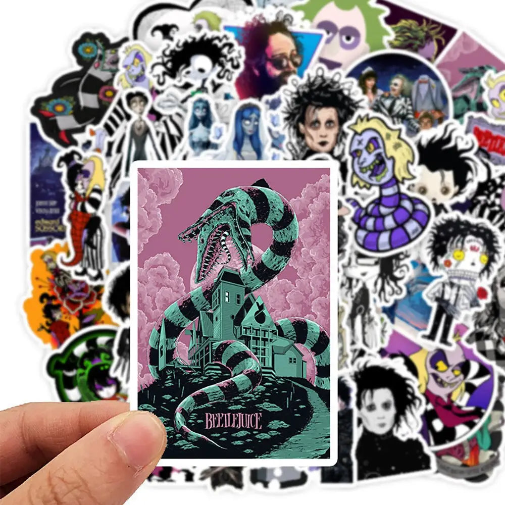 Tim Burton Classic Movie Stickers 50PCS Waterproof Stickers